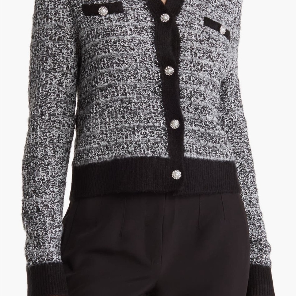 Laundry by Shelli Segal Bouclé Cardigan